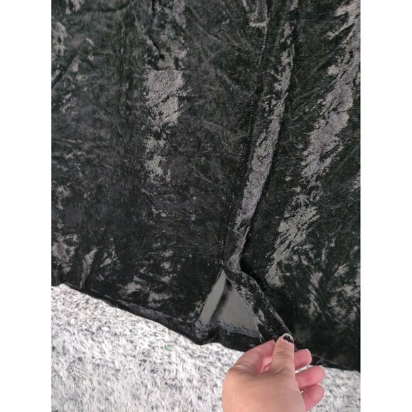 VINTAGE JESSICA MCCLINTOCK GUNNE SAX Velvet Whimisigoth Dress Womens XS Crochet - Picture 10 of 10